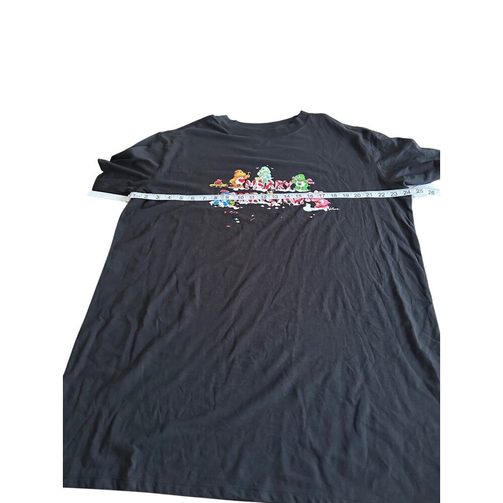 BP Retro Graphic Short Sleeve Sleep Shirt Black Graphic Merry Care Bears L NWT - Picture 9 of 12